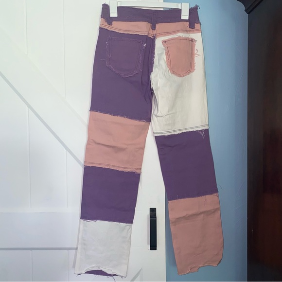 Colorblock Patchwork Pants - Picture 6 of 7